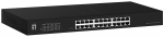 LevelOne Switch 24x GE GEU-2431 19\\" Rack Mount Kit Unmanaged Gigabit Ethernet (10/100/1000) 1U Black