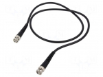 Test lead | BNC plug,both sides | Len: 1m | black | Z: 50&Omega; | RG223/U