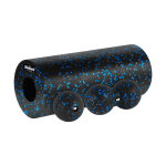 Spordiks ja aktiivseks puhkuseks // Spordikaubad ja varustus // Zestaw wałek do masażu, roller, piłka, duoball , 3 elementy, kolor czarno-niebieski, materiał EPP, REBEL ACTIVE