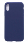Back panel cover Evelatus Apple iPhone Xs MAX Nano Silicone Case Soft Touch TPU Midnight Blue