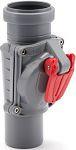Backwater valve Dn50 for vertical assembly, grey