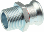 Straight connector 18x3/4'' M  (Steel) KAN-therm