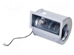 Fan: AC | blower | 230VAC | 205x219x270mm | 620m3/h | ball | 2600rpm | IP40