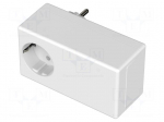 Enclosure: for power supplies | X: 65mm | Y: 120mm | Z: 50mm | white