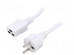 Cable | 3x1.5mm2 | CEE 7/7 (E/F) plug,IEC C19 female | PVC | 2m | 16A