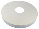 Tape: fixing | W: 40mm | L: 25m | Thk: 3mm | single sided | acrylic | white