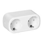 Uued tooted // Rozgałęźnik bezprzewodowy podw&oacute;jny Tuya Smart Wi-Fi, Schuko, białe