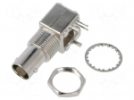 Connector: BNC | socket | female | angled 90&deg; | 50&Omega; | THT | on PCBs