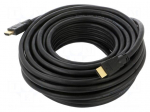 Cable | HDMI plug,both sides | PVC | 3D,4K,ARC,CEC 2.0 | 15m | black