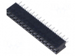 Connector: pin strips | socket | female | PIN: 30 | THT | straight | 2x15