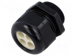 Cable gland | multi-hole | M32 | 1.5 | IP65 | polyamide | black | 9mm