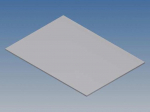 ALUMINIUM PANEL FOR 10003 / MC 22 - SILVER - 77 x 55 x 1 mm
