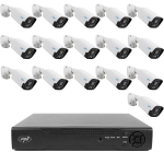 NVR PNI House IP716 video surveillance package and 16 PNI IP125 cameras with IP, 5MP