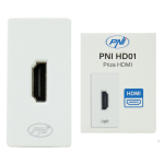 HDMI socket PNI HD01 modular, recessed mounting, white