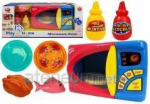 Microwave oven with battery-operated accessories