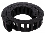 Cable chain | 1400 | Bend.rad: 100mm | L: 999mm | Int.height: 21mm