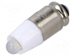 LED lamp | white | T1-3/4 | 24VDC | 24VAC | No.of diodes: 1