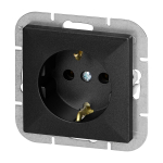 Uued tooted // Gniazdo pojedyncze p/t 2P+Z Schuko Pearl, 16A, 250V, PT-17P, czarny