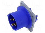 Connector: AC supply 3-phase | socket | male | power supply | 16A