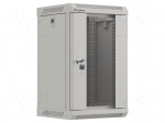 Enclosure: rack cabinet | Standard: 10" | 9U | grey | Z: 300mm | X: 300mm