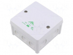 Enclosure: junction box | X: 87mm | Y: 87mm | Z: 52mm | polypropylene PP