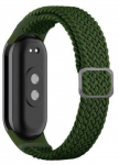 Strap iLike Universal Mi Band 8 wristband bracelet Braided fabric strap Green