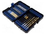 Tools set: screwdriver bits | magnetic,impact | 1/4" | 56pcs.