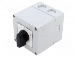 Switch: reversing cam switch | Stabl.pos: 3 | 16A | 1-0-2 | in housing