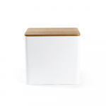 Salter BW128991W Toronto Bread Bin, White/Wooden