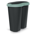 T&ouml;&ouml;riistad ja m&otilde;&otilde;teseadmed // Uued tooted t&ouml;&ouml;riistade, tarvikute kategoorias // Kosz na śmieci Compacta R Duo, Zielony/czarny, pojemność 40L, Jedna komora, Dwie pokrywki, NDRF40-5575C_S411