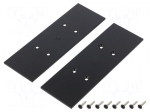 Cap for LED profiles | black | steel | Application: VARIO30