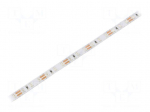 LED tape | yellow | 2835 | 12V | LED/m: 96 | 8mm | IP20 | 15W/m