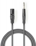 Cable Nedis XLR M - 6.35mm M 1.5m