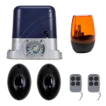 PNI KAP800D self-supporting gate automation kit, motor, photocells, remote control, lamp, 230V, 1100 N and 800KG sliding gate