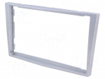 Radio mounting frame | Opel | 2 DIN | silver