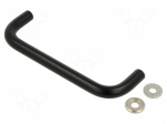 Holder | aluminium | black | H: 43mm | Mounting: M5 screw | GN 425