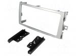 Radio mounting frame | Toyota | 2 DIN | light silver
