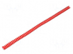 Rope | polypropylene | &Oslash;rope: 10mm | L: 100m | with a core | white-red