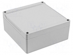 Enclosure: multipurpose | X: 140mm | Y: 140mm | Z: 60mm | 1555 | grey | IP68