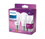 PHILIPS LED 60W A60 E27 Auksti balta 4000K matēta 2 gab spuldze 8720169324497 929003817834