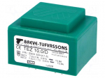 Transformer: encapsulated | 10VA | 230VAC | 7.5V | 7.5V | 666.6mA | IP00