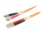 Fiber patch cord | OM1 | LC/PC,ST/PC | 10m | 62.5/125um | LSZH | beige