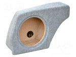 Car loudspeaker enclosure | MDF | gray melange | textil | 25l | 300mm