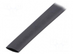 Heat shrink sleeve | thin walled | 3: 1 | 12mm | L: 30m | black
