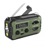 Radio solarne, przenośne radio awaryjne SOS, powerbank 10000mAh, latarka, dynamo, Kruger&Matz