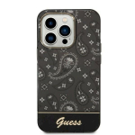 Guess GUHCP14LHGBNHK iPhone 14 Pro 6,1" black hardcase Bandana Paisley