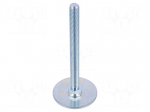 Foot of pin | Base dia: 60mm | M12 | steel | Plunger length: 125mm