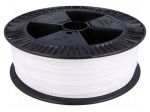 Filament: PET-G | 1.75mm | white | 220&divide;250&deg;C | 2kg | &plusmn;0,05mm