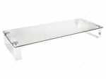Monitor stand | 20kg | Mat: metal,steel,glass | Dim: 560x210x80mm