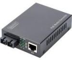 Digitus Gigabit PoE media converter, RJ45 / SC, MM